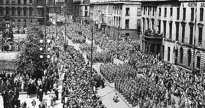 The incredible picture which shows a celebration like no other as Glasgow marks VE Day