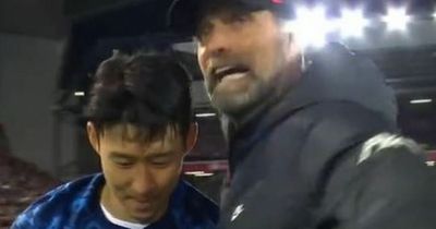 Liverpool fans think they know what Jurgen Klopp said to Son Heung-Min after Spurs draw