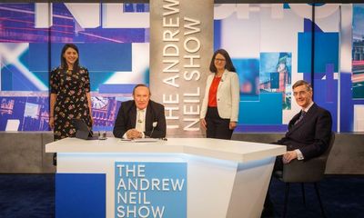 The Andrew Neil Show review – back to his best with curry, porn and Jacob Rees-Mogg