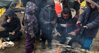 A tale of two borders: while Poland welcomes Ukrainian refugees, children are stuck freezing in a forest