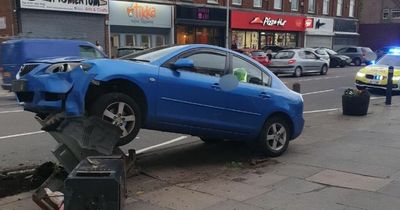 This driver on the Wirral thought they were in reverse...