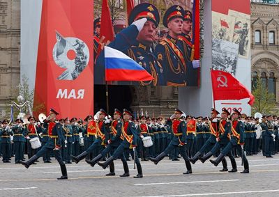 Victory Day – live: Putin claims Ukraine war is to ‘defend motherland’