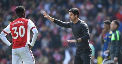 Eddie Nketiah makes Mikel Arteta worry as Nicolas Pepe edges closer to Arsenal exit