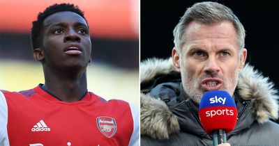Eddie Nketiah given chance to follow Jamie Carragher's advice as Arsenal refuse to budge