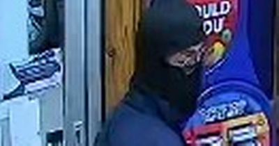 Glasgow Blairdardie shop armed robbery probe continues as cops release CCTV image of man