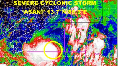 Cyclone Asani intensifies; parts of Andhra Pradesh likely to receive heavy rain for next 2 days