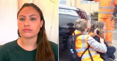 Mum 'regrets' nudging Insulate Britain protestors with Range Rover amid driving ban