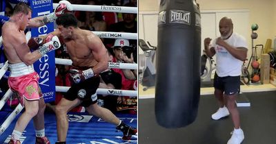 Mike Tyson demonstrates where Canelo Alvarez went wrong in Dmitry Bivol defeat