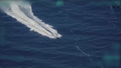 VIDEO: Sea Battle: Ukrainian Navy Drone Blasts Russian Raptor Boats