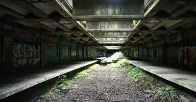 Fascinating drone footage shows Glasgow’s abandoned railway lines