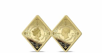 Diamond shaped coins are being released - and they're 22 carat gold