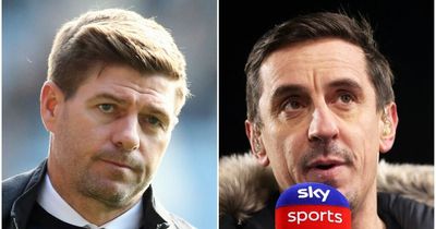 Gary Neville debunks Steven Gerrard theory about Man City vs Liverpool title race