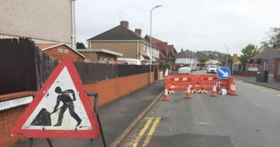 Part of Newport street cordoned off after another hole appears in road