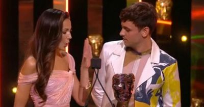 BAFTA viewers 'cringe' over Michelle Keegan and Tom Daley's joke about knitwear