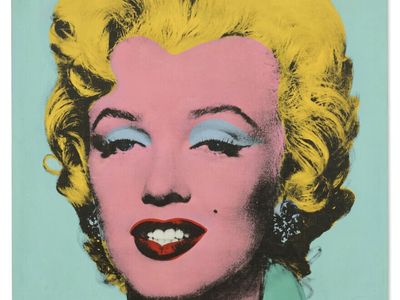 A Warhol 'Marilyn' brings a record auction price, $195 million