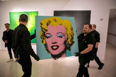Andy Warhol’s Shot Sage Blue Marilyn sells for £158 million at auction