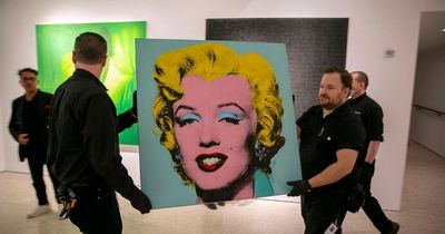 Andy Warhol’s Shot Sage Blue Marilyn sells for record-breaking £158m