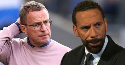 Rio Ferdinand tells Man Utd to ban "distasteful" Ralf Rangnick from giving interviews