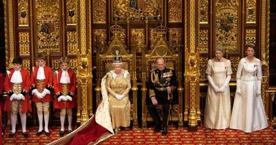 Why has throne been left empty in Parliament as Prince Charles takes Queen's place