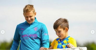 Oleksandr Zinchenko's heartfelt gesture for 10-year-old boy who fled Ukraine war