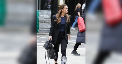 Wagatha Christie: Coleen Rooney arrives at High Court with foot in brace