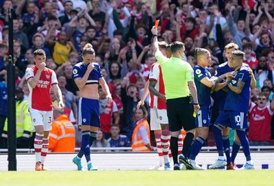 Leeds boss Jesse Marsch supporting Luke Ayling after Arsenal red card