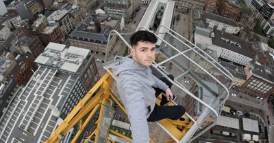 Glasgow crane daredevil arrested after scaling massive city centre structure