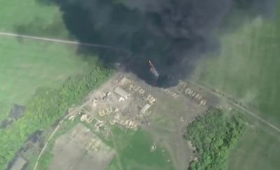 VIDEO: Putin On The Blitz: Ukrainian Shelling Destroys Russian Base