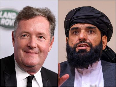 Piers Morgan promotes ‘unmissable’ interview with Taliban spokesman Suhail Shaheen