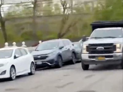 Manhunt for driver of stolen truck who crushed New York City mother to death between two SUVs