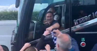 Hundreds of Everton fans line streets outside Finch Farm in another amazing show of support