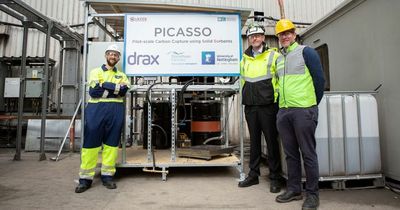 Energy giant Drax turns to University of Nottingham for latest carbon capture pilot