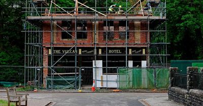 The amazing progress being made rebuilding The Vulcan pub at St Fagans