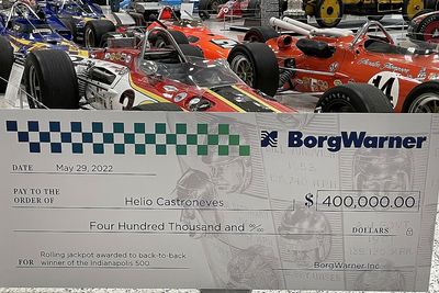 Castroneves eligible for $400,000 bonus from BorgWarner