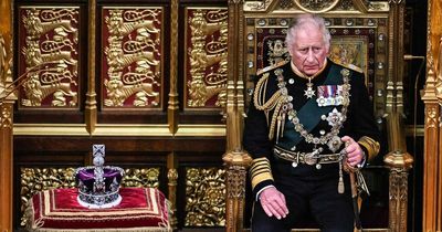 Charles solemnly gazed at his mother's crown before giving life-changing Queen's Speech