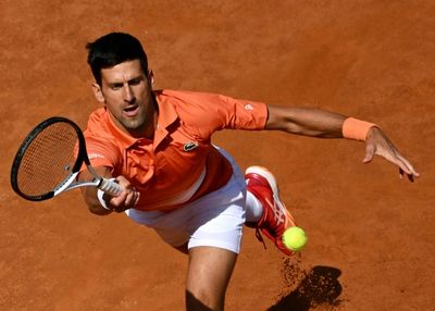 Djokovic into last 16 in Rome but Raducanu retires with back injury