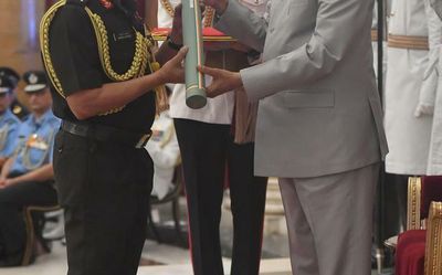 Army Chief Gen. Manoj Pande receives Param Vishisht Seva Medal