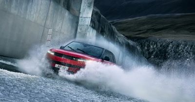 Watch the new Range Rover Sport make a dam fine entrance