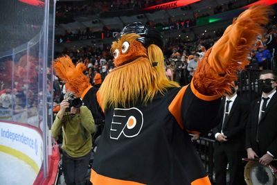 Gritty tweets that the NHL draft lottery is rigged after the Flyers drop down a spot