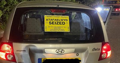 Police warning as M4 driver who had 'just bought' car has it seized