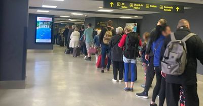 Passengers slam Leeds Bradford Airport 'shambles' this morning with massive queues