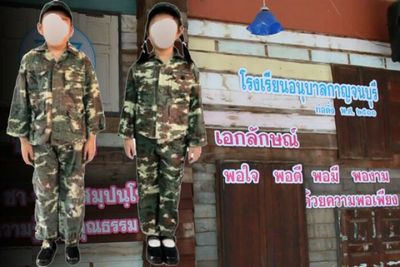 School drops military uniform for kindergarten after complaints