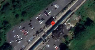 Dublin-bound train stopped after vehicle crashes into bridge