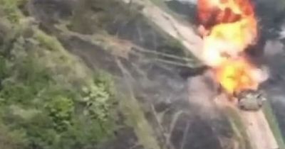 Dramatic moment Russia’s most advanced tank worth £4 million obliterated by Ukrainians