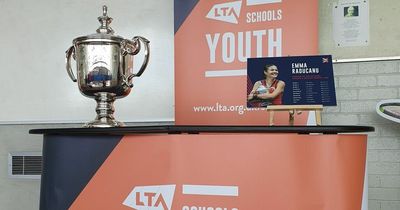Emma Raducanu's US Open trophy inspiring pupils at UK schools