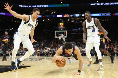 Devin Booker hilariously ripped Luka Doncic while laying on the court, calling it ‘The Luka Special’