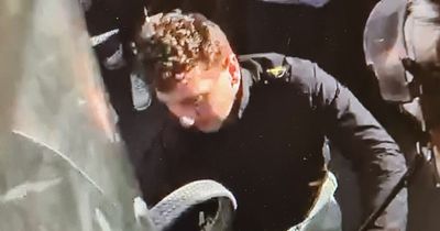 CCTV released after football fan tries to drag officer from police horse