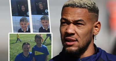 Newcastle star Joelinton takes time to meet seven-year-old youth star who scored whopping 124 goals this season