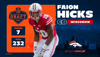Broncos signing rookie CB Faion Hicks to 4-year contract