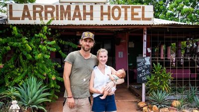 Larrimah couple Ondra and Lucie welcome outback town's first new baby in decades